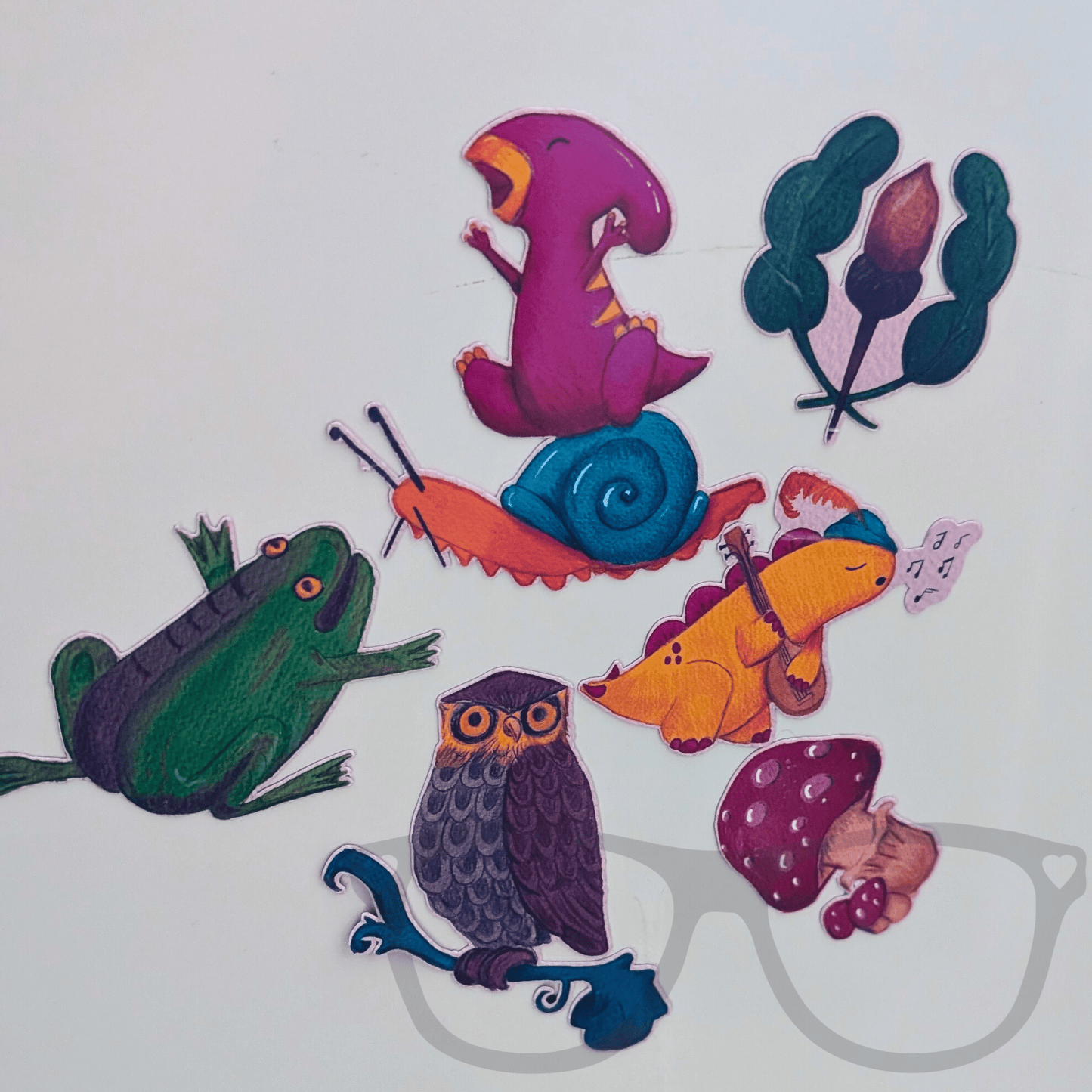 Derek and Irene Medieval Marginalia Magnetic Sheet - Mini Geek Boutique