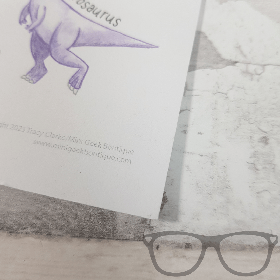 Dinosaur A to Z Art Print - Mini Geek Boutique