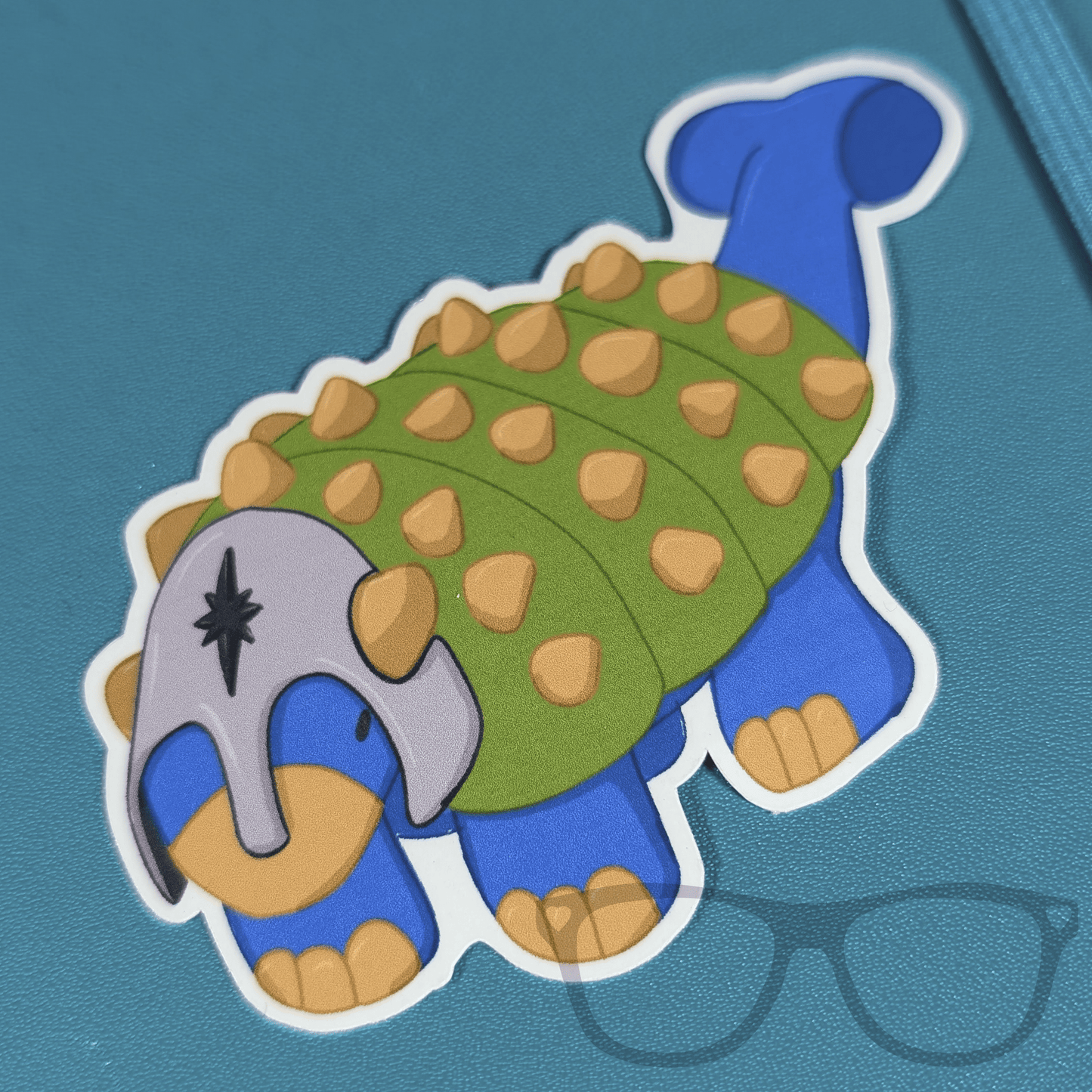 Dinosaur vinyl sticker Hank the Tank Paladin Ankylosaurus - Mini Geek Boutique