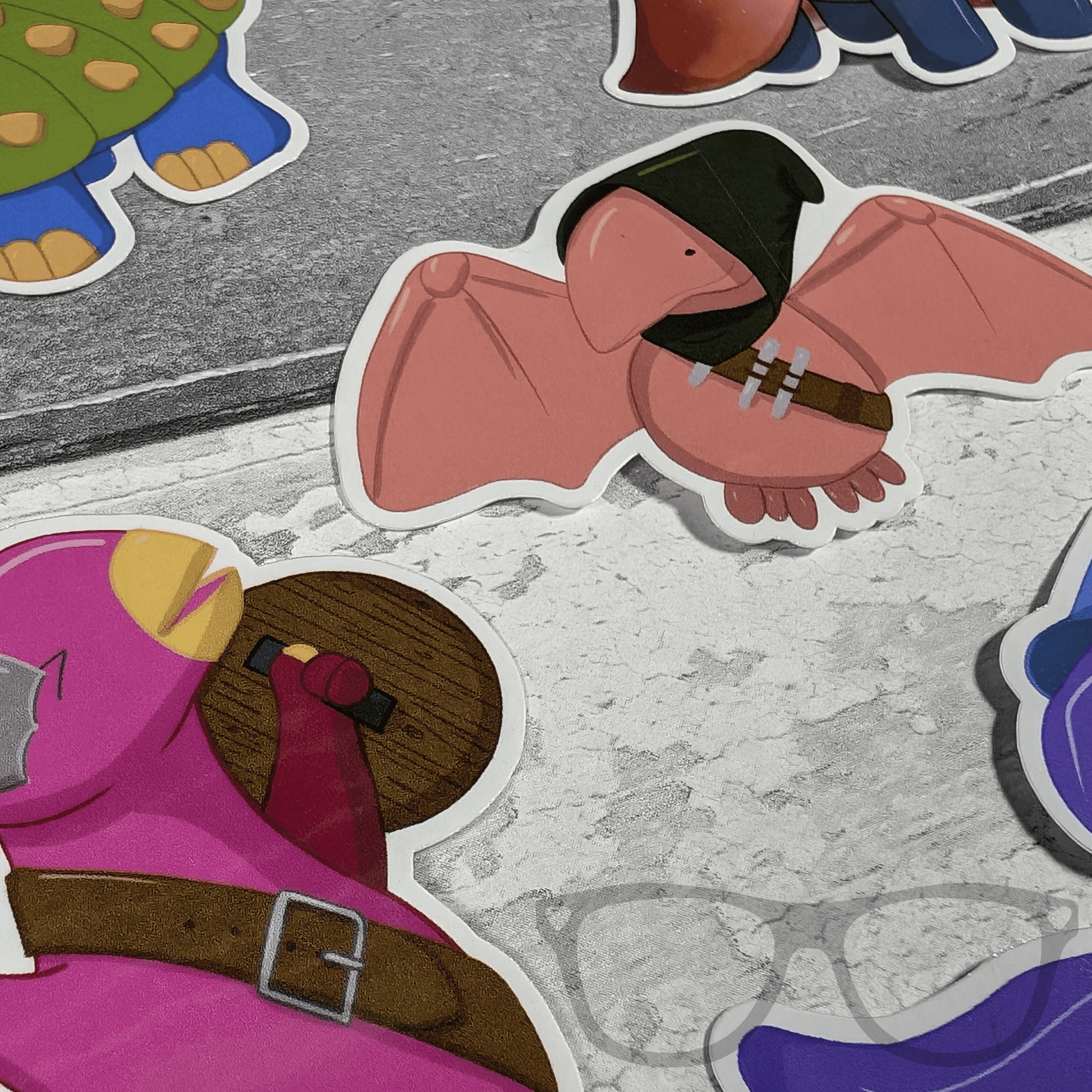 pterry the pteranodon rogue dinosaur DnD vinyl sticker