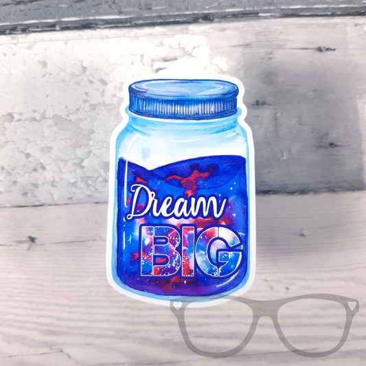 Space Sticker- Dream Big Jar - Mini Geek Boutique