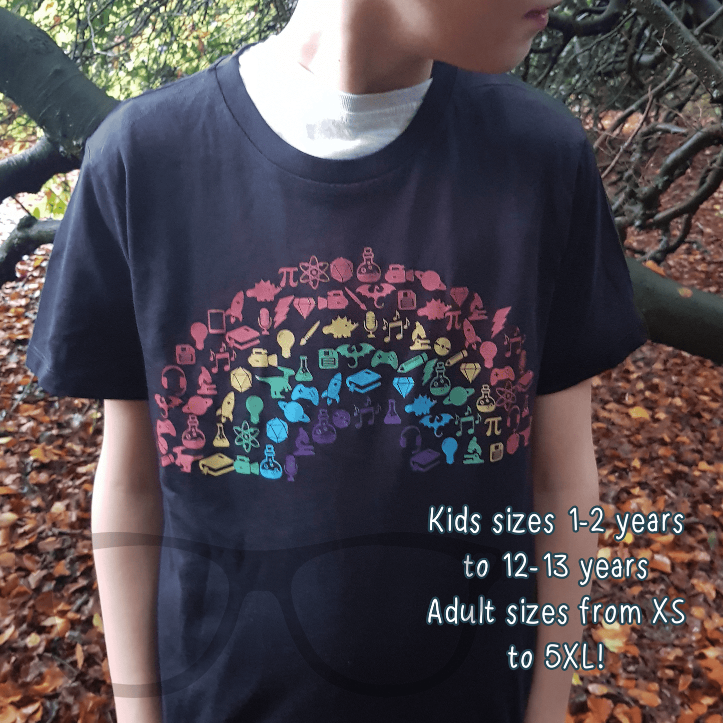 Geek Pride Rainbow T-shirt – Show Off Your Geeky Passions in Style - Mini Geek Boutique