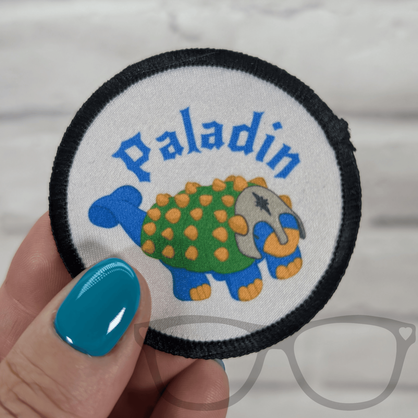 Hank The ankylosaurus Paladin Patch - Mini Geek Boutique