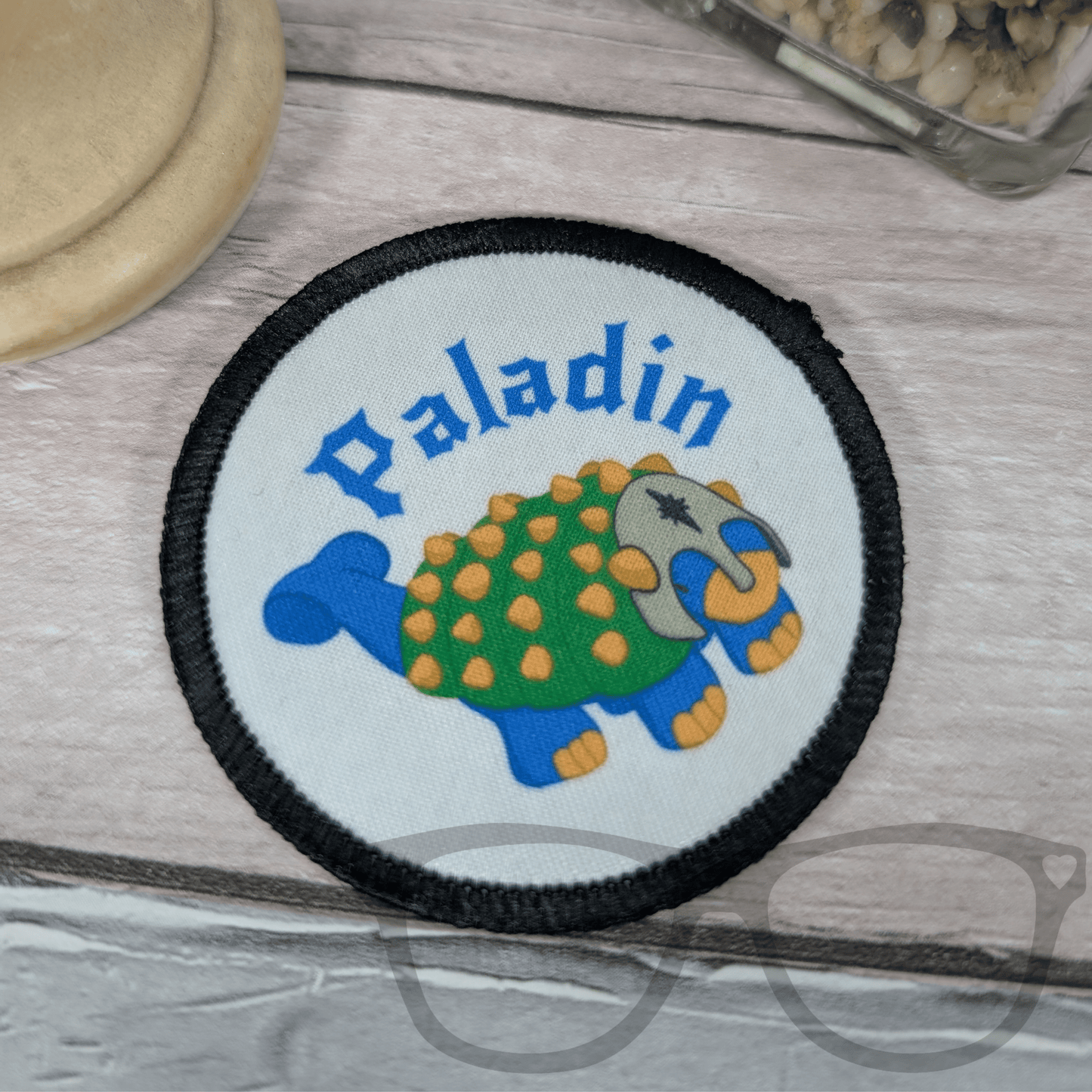 Hank The ankylosaurus Paladin Patch - Mini Geek Boutique