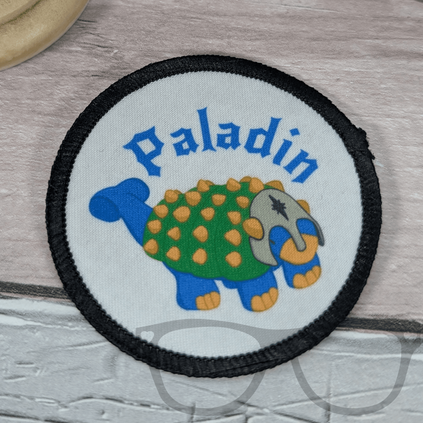 Hank The ankylosaurus Paladin Patch - Mini Geek Boutique