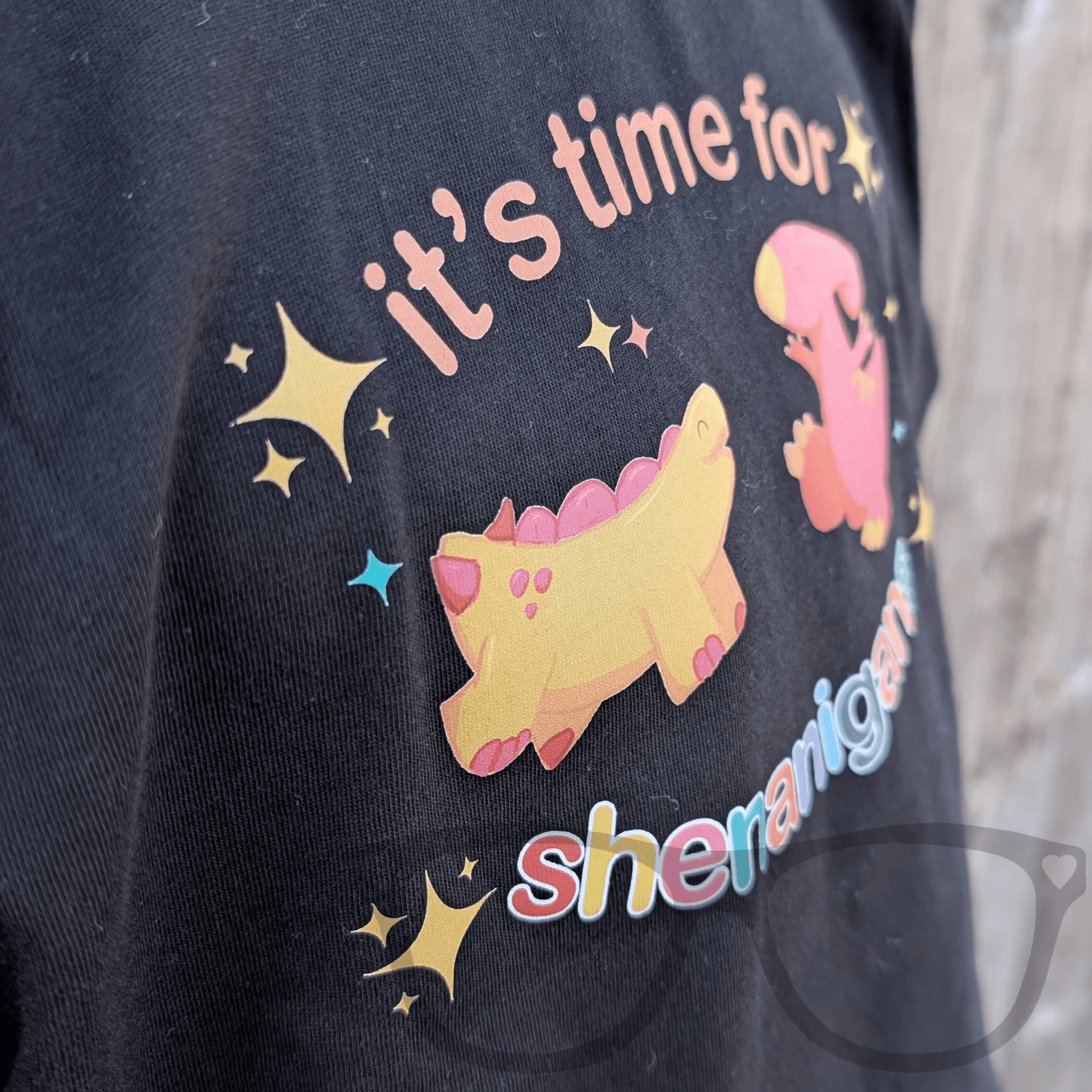 It’s Time for Shenanigans! Organic Dinosaur T-Shirt - Mini Geek Boutique