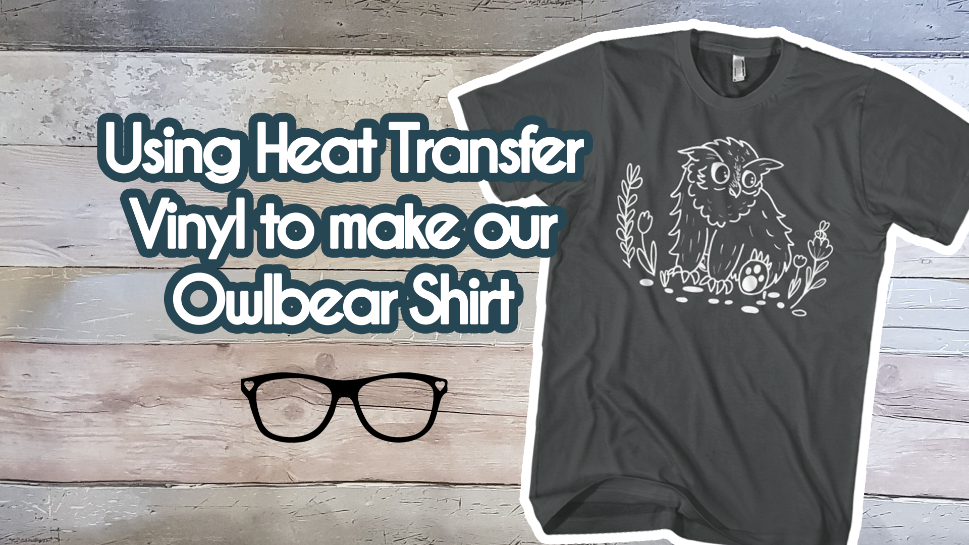 Load video: Using Heat Transfer to make an Owlbear T-shirt