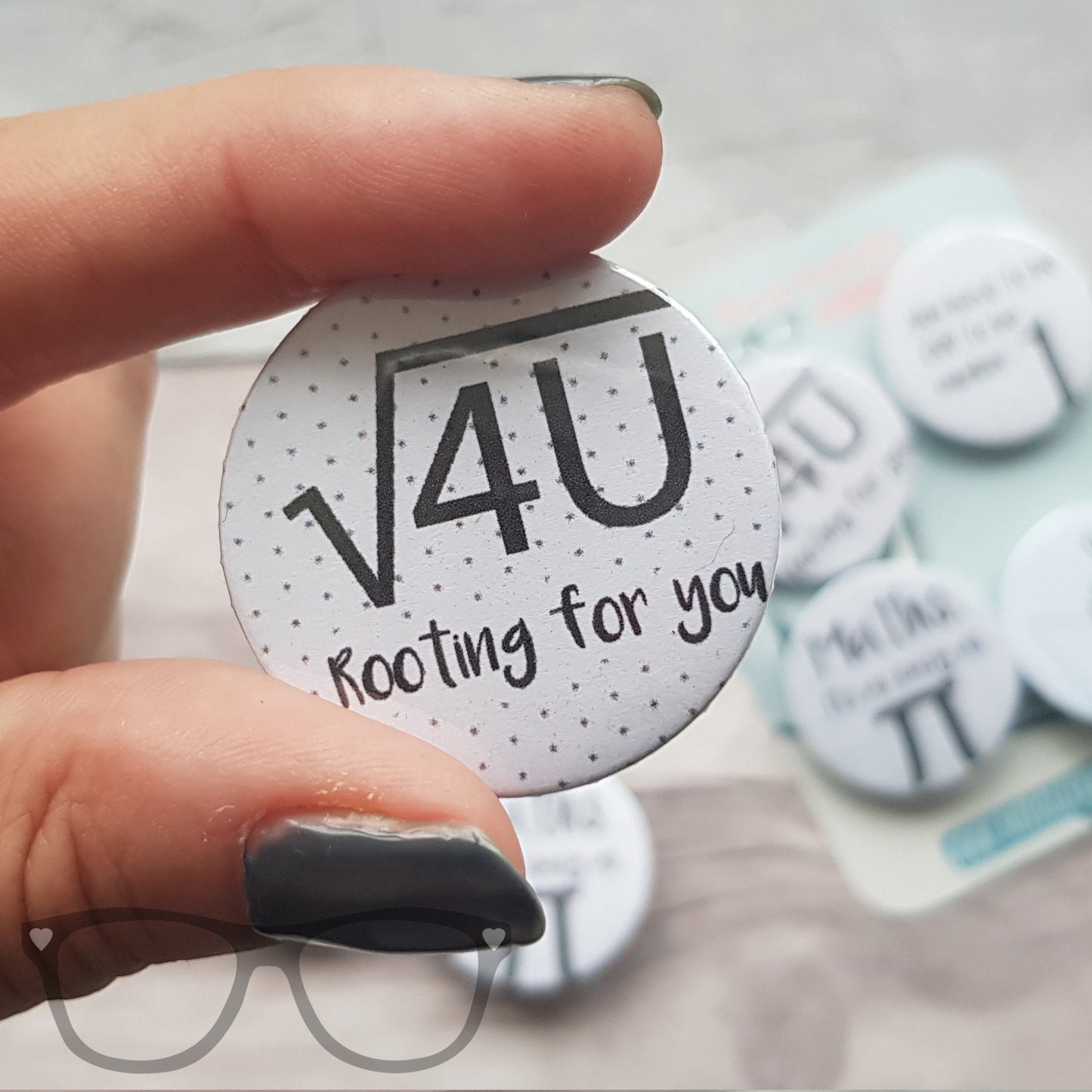Math Pun Badge Set – 4 Fun & Nerdy 38mm Badges to Show Off Your Love for Numbers - Mini Geek Boutique
