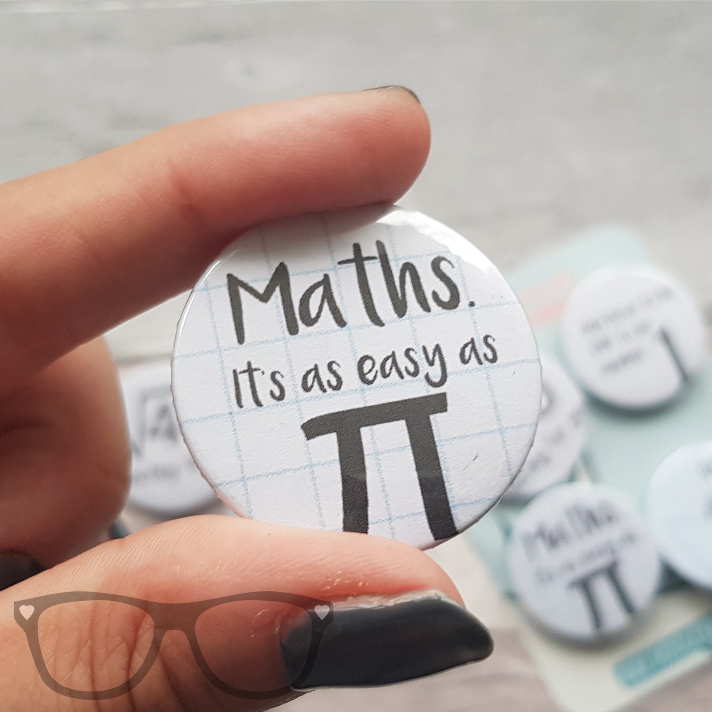 Math Pun Badge Set – 4 Fun & Nerdy 38mm Badges to Show Off Your Love for Numbers - Mini Geek Boutique
