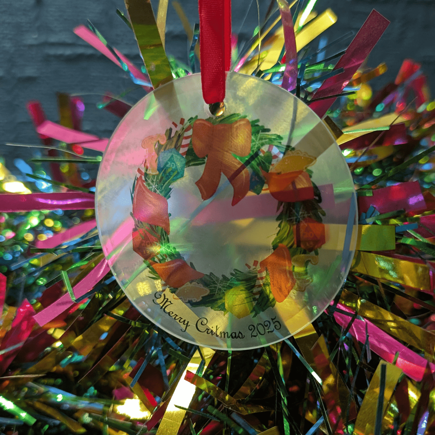 Merry Critmas 2025 Christmas Tree Decoration - Mini Geek Boutique