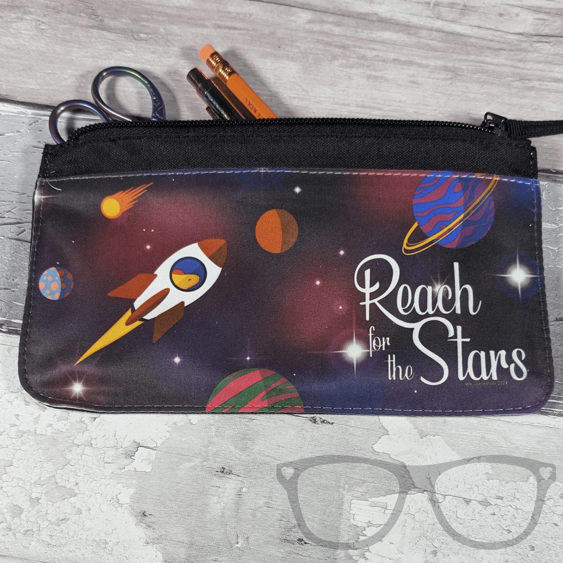 Pencil Case - Reach for the Stars - Mini Geek Boutique