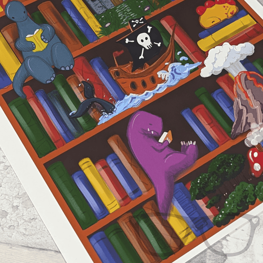 Reading is Magic A4 print - Mini Geek Boutique