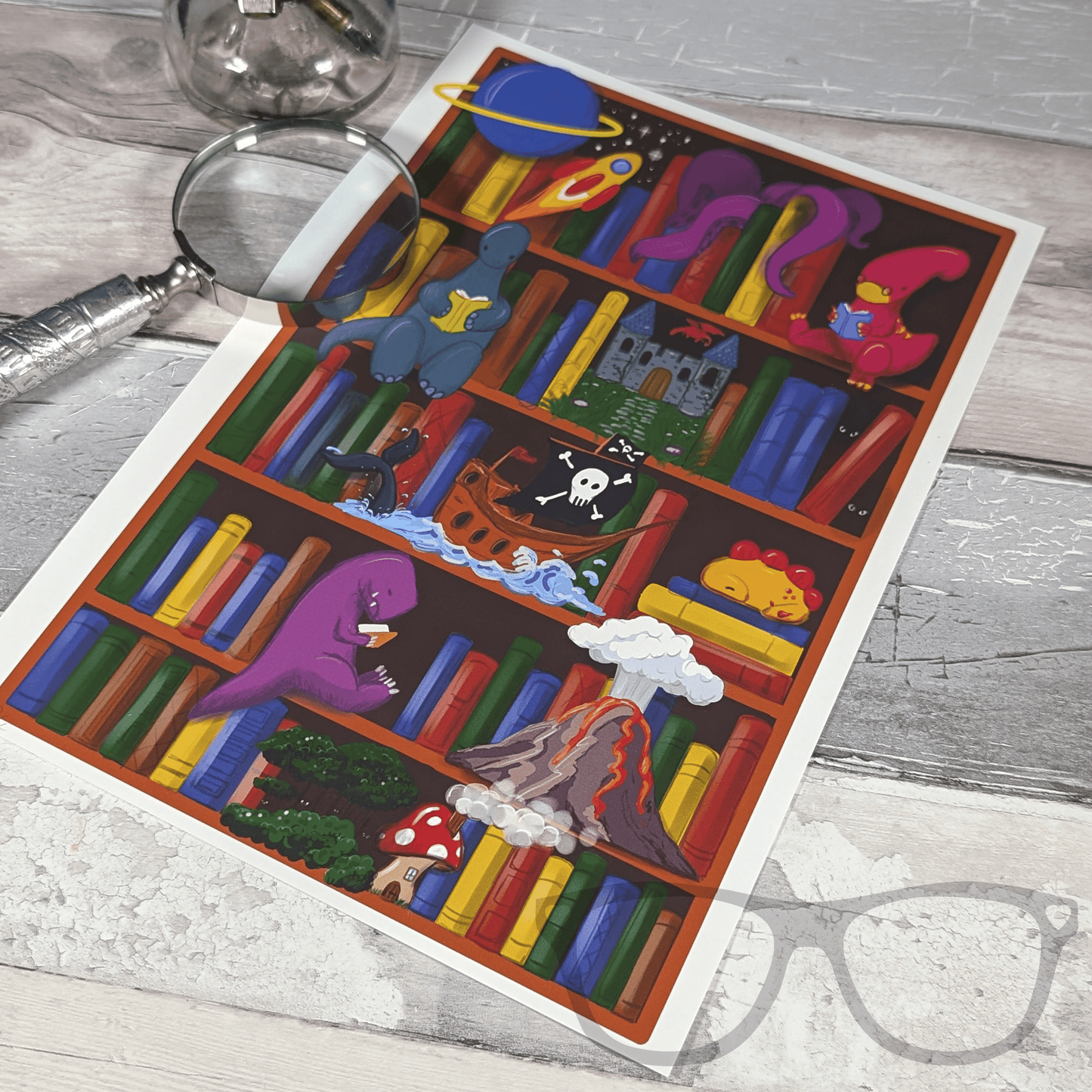 Reading is Magic A4 print - Mini Geek Boutique