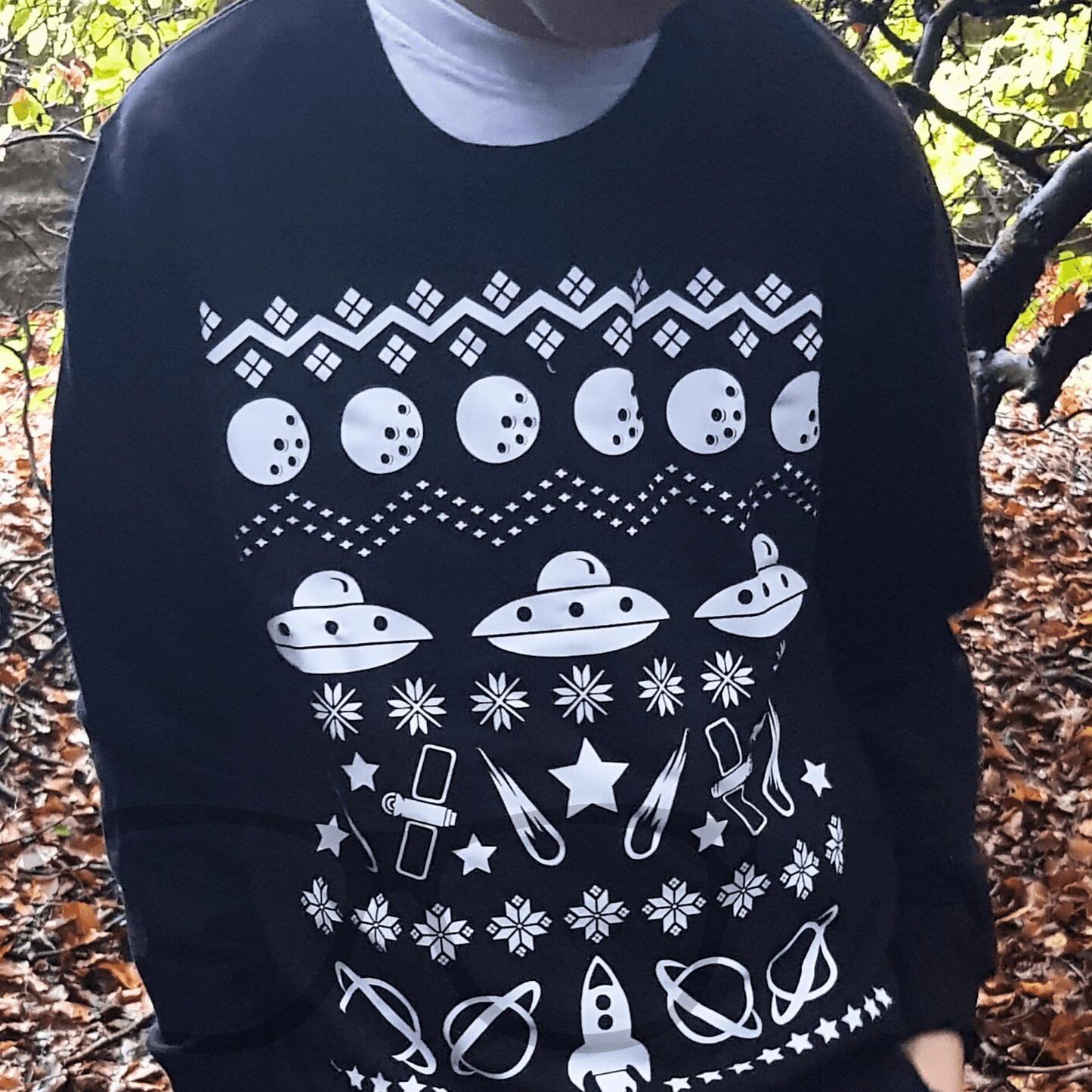 Space Christmas Sweater - Mini Geek Boutique