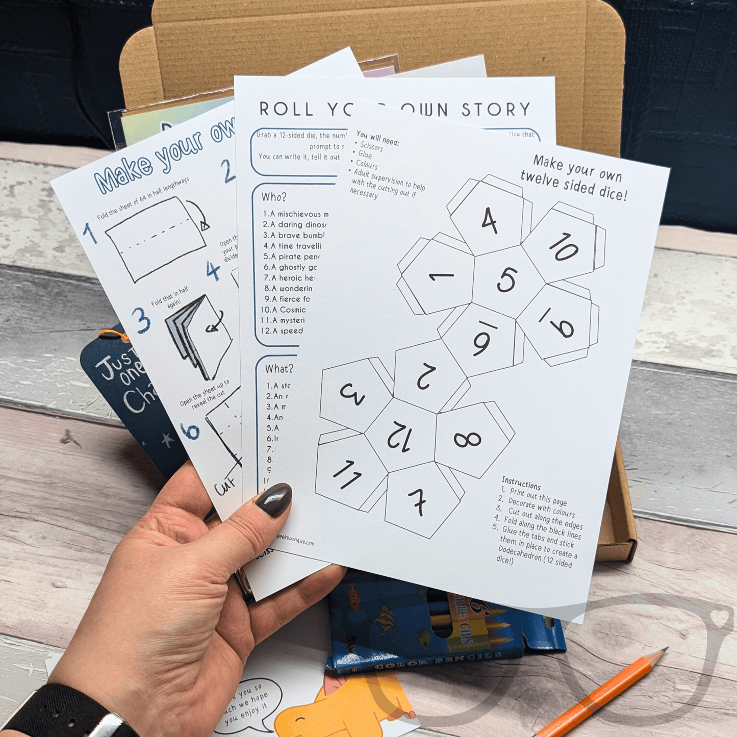 Stories and Steggies Bundle Letter box Activity Box - Mini Geek Boutique