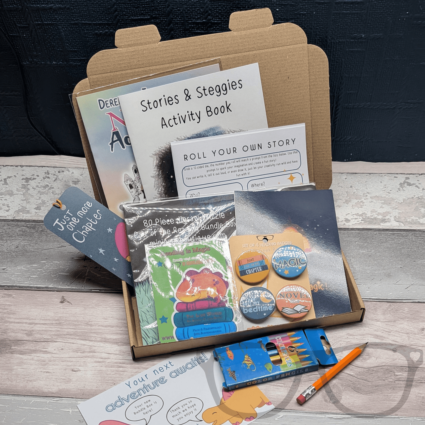 Stories and Steggies Bundle Letter box Activity Box - Mini Geek Boutique