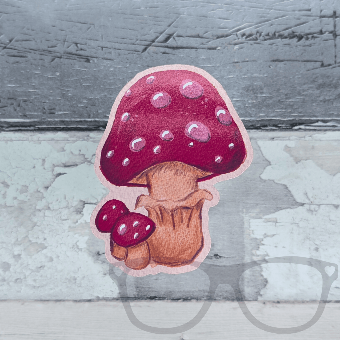 Toadstool Merry Adventures Vinyl Sticker - Mini Geek Boutique