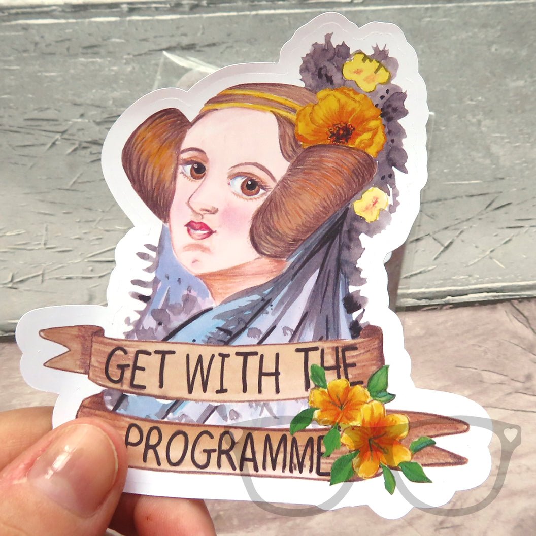 Ada Lovelace vinyl sticker - Mini Geek Boutique