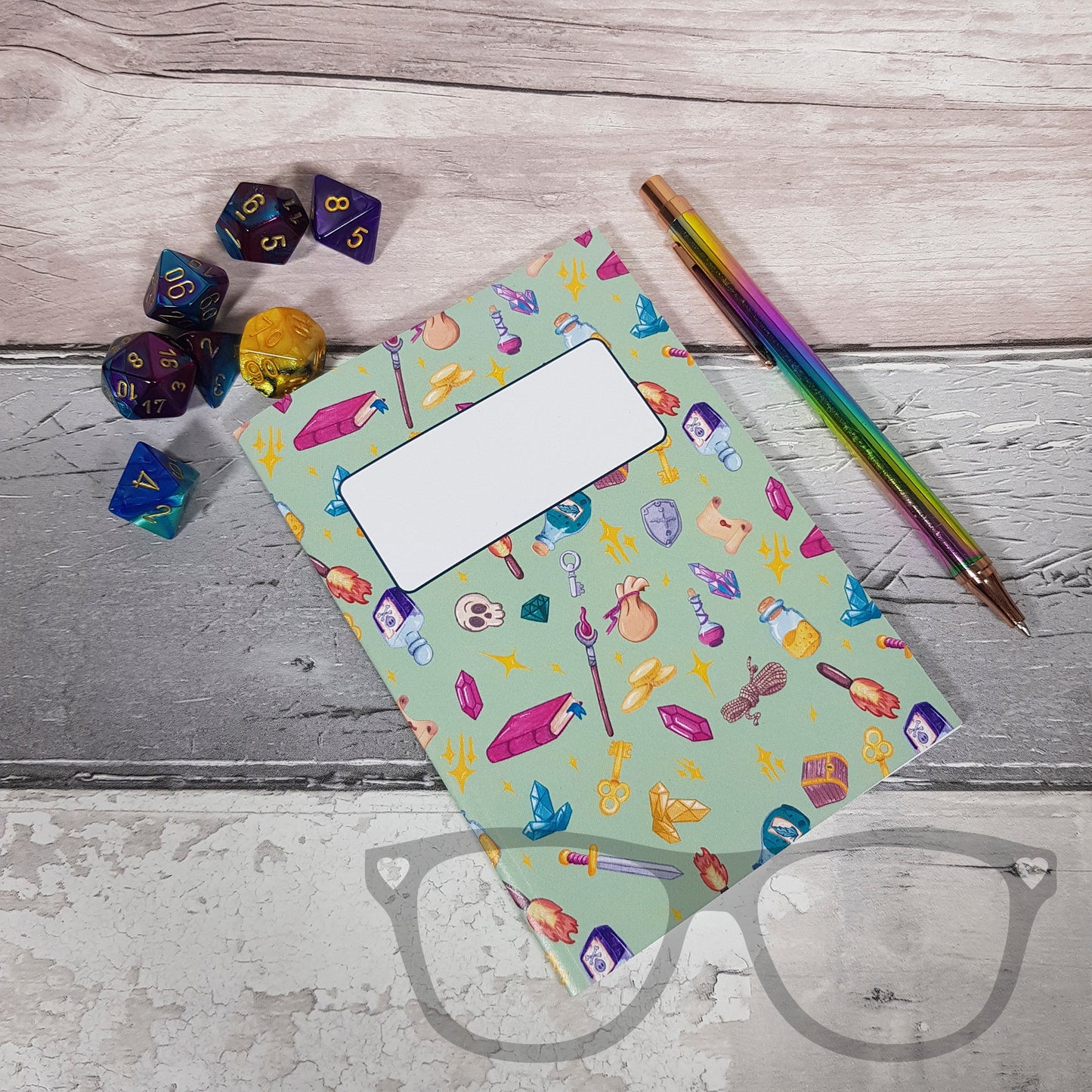 Adventure Journal A6 Notebook - Perfect for Tabletop Gaming & Real - Life Notes - Mini Geek Boutique