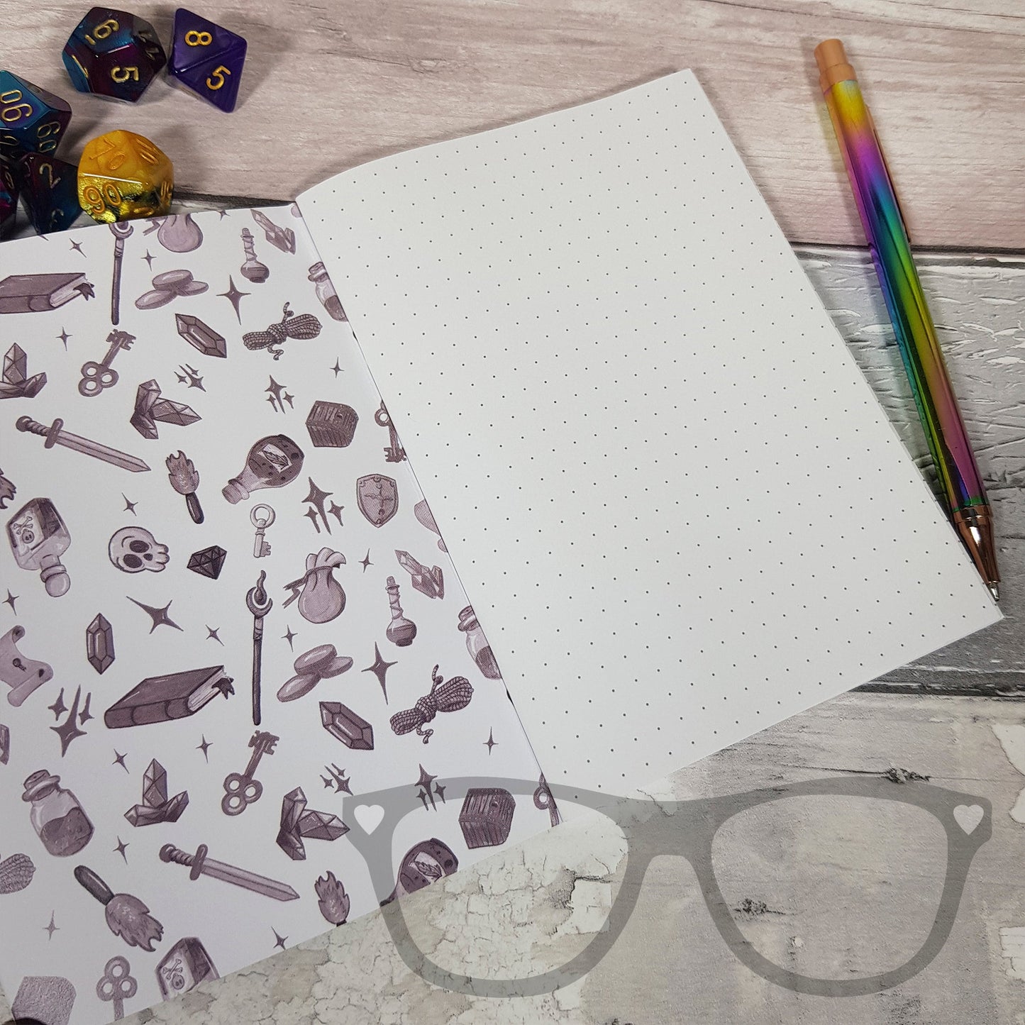 Adventure Journal A6 Notebook - Perfect for Tabletop Gaming & Real - Life Notes - Mini Geek Boutique