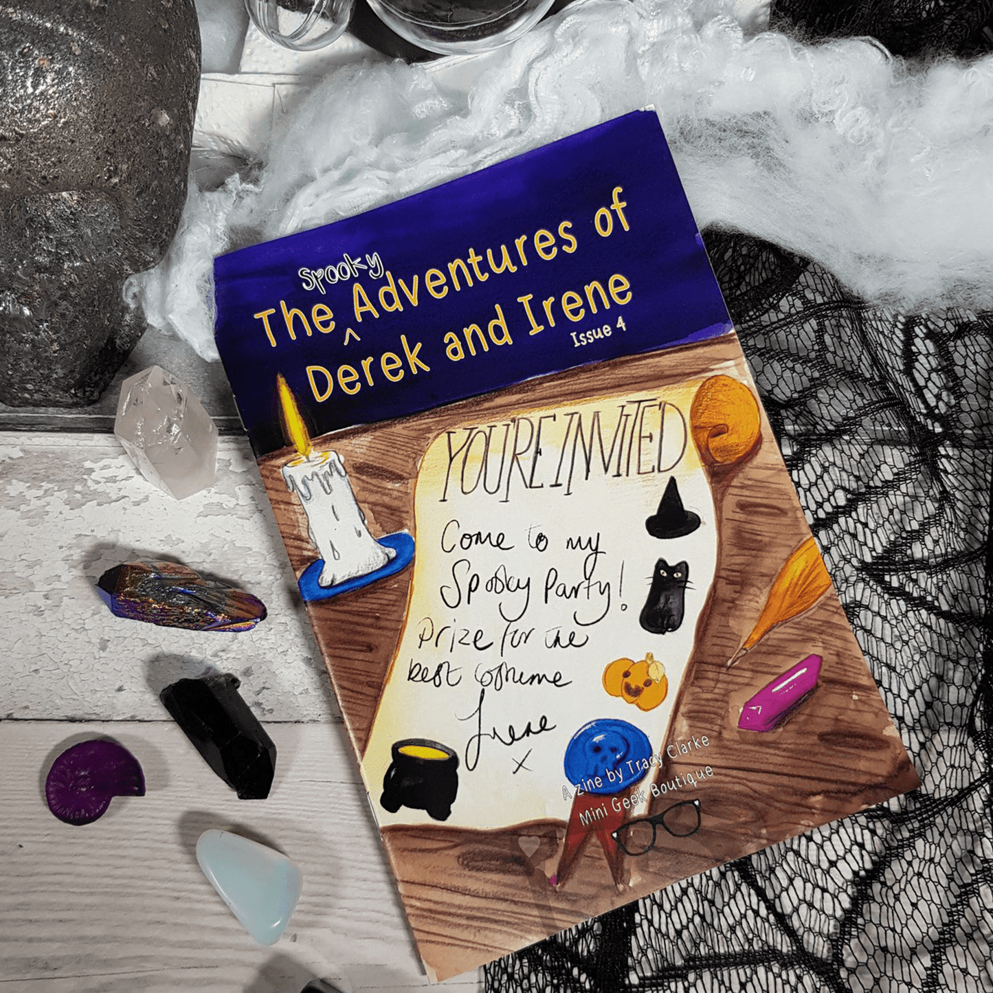 Issue 4 Halloween edition The Spooky Adventures of Derek and Irene Zine - Mini Geek Boutique