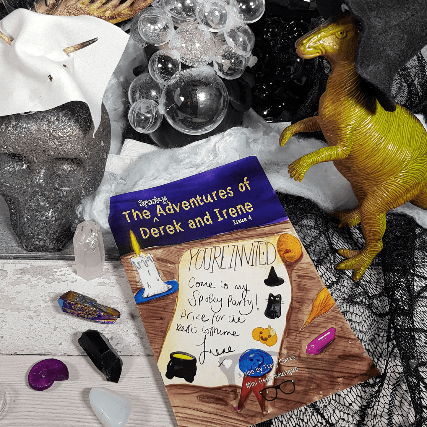 Issue 4 Halloween edition The Spooky Adventures of Derek and Irene Zine - Mini Geek Boutique