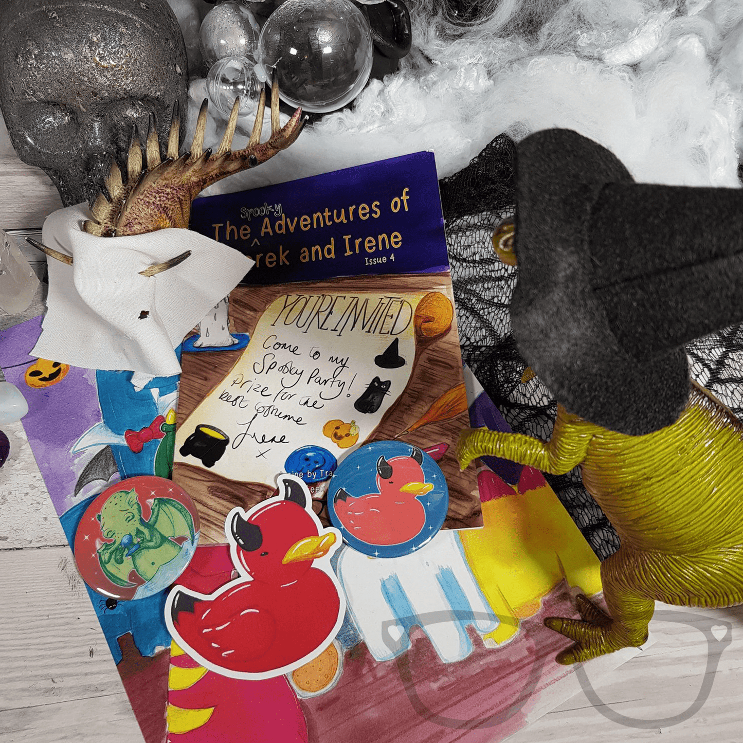 Issue 4 Halloween edition The Spooky Adventures of Derek and Irene Zine - Mini Geek Boutique