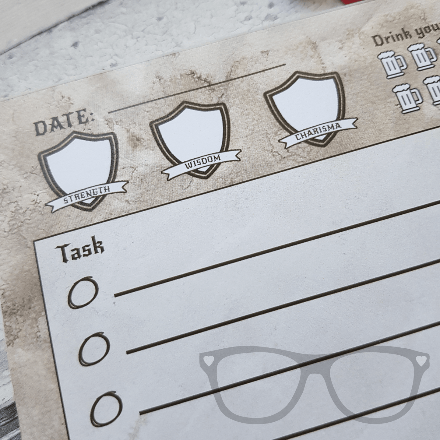 To - do list notepad Fantasy RPG A5 - Mini Geek Boutique