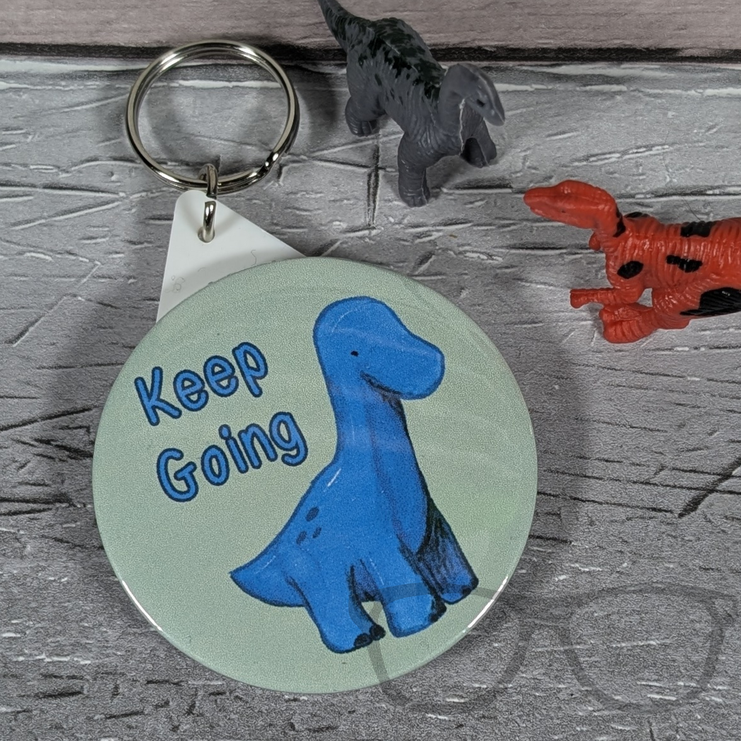 Brenda the Brachiosaurus Keep going Keyring