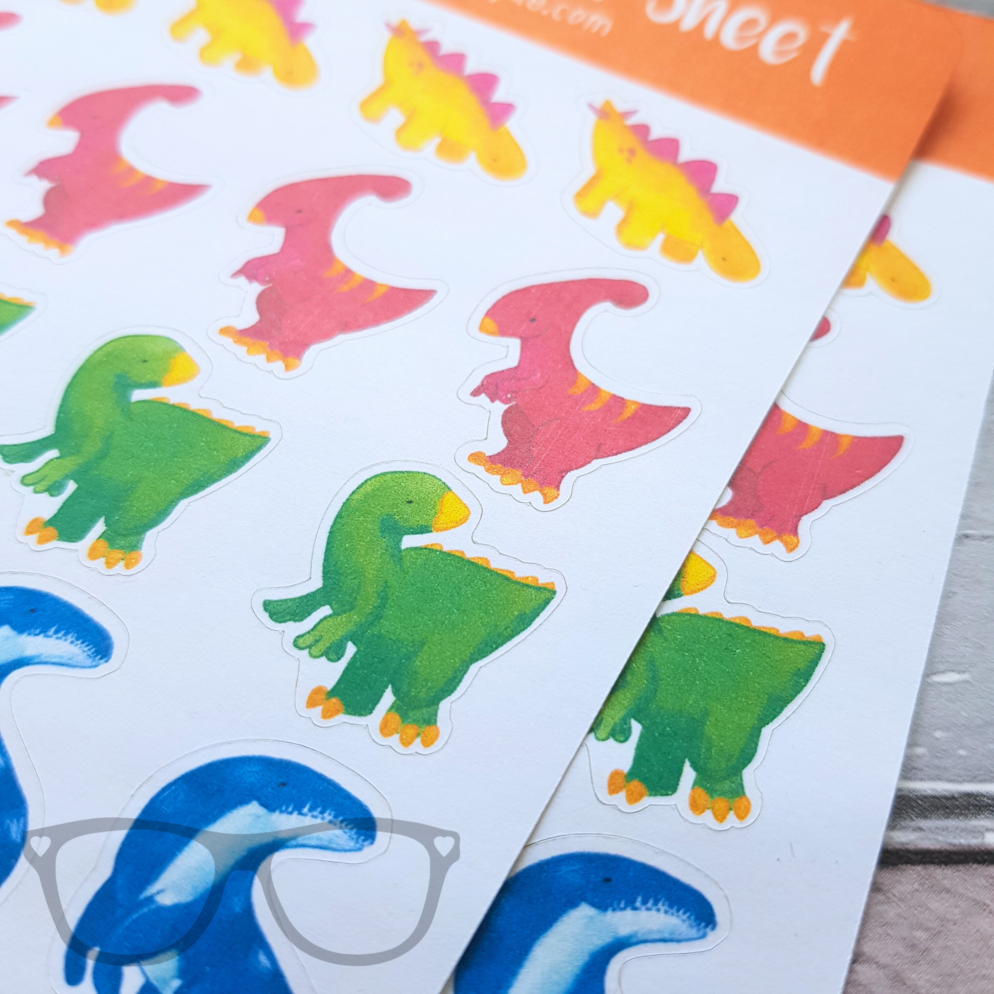 Dinosaur Sticker Sheet - Mini Geek Boutique