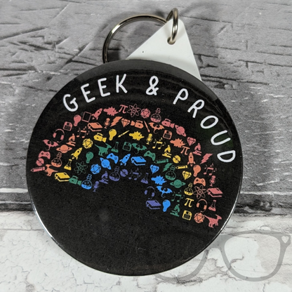 Geek and Proud Keyring