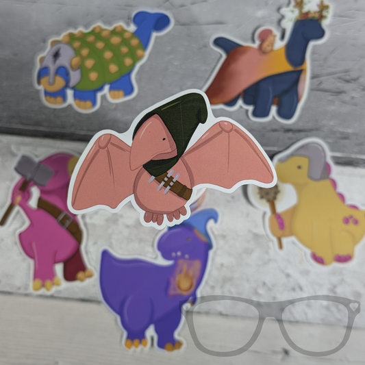 Pterry the Pterodactyl Rogue die cut vinyl sticker