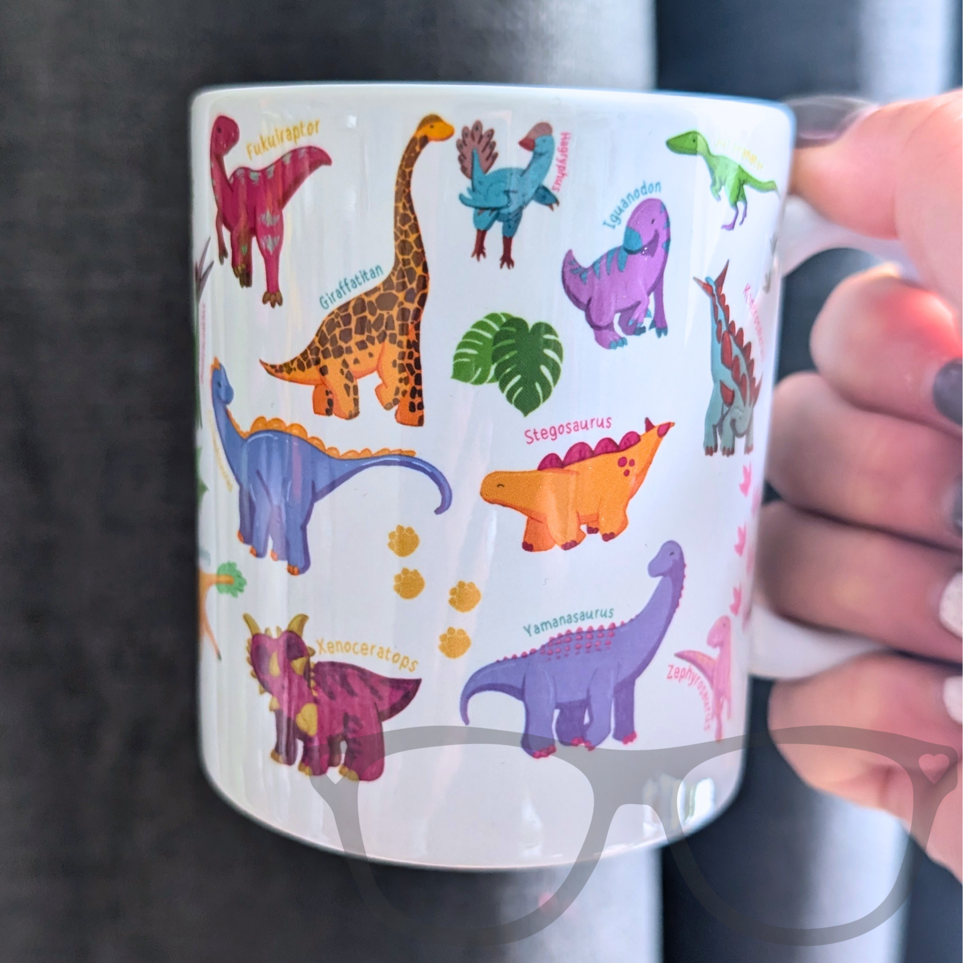 A to Z of dinosaurs ceramic 11oz mug - Mini Geek Boutique