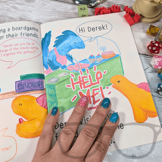 Adventures of Derek and Irene Issue 7 – Board Game Night Zine for Kids with Coloring & Puzzle Pages - Mini Geek Boutique