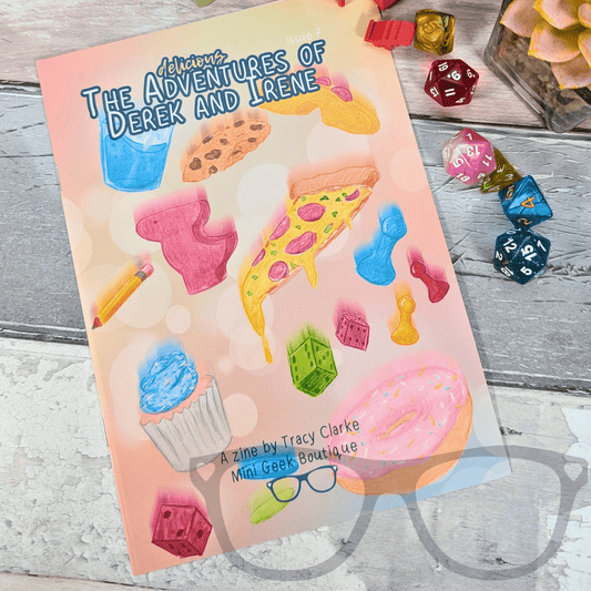 Adventures of Derek and Irene Issue 7 – Board Game Night Zine for Kids with Coloring & Puzzle Pages - Mini Geek Boutique