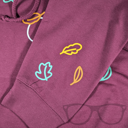 Autumn Leaves Hoodie – Stay Snuggly with Derek the Dinosaur - Mini Geek Boutique