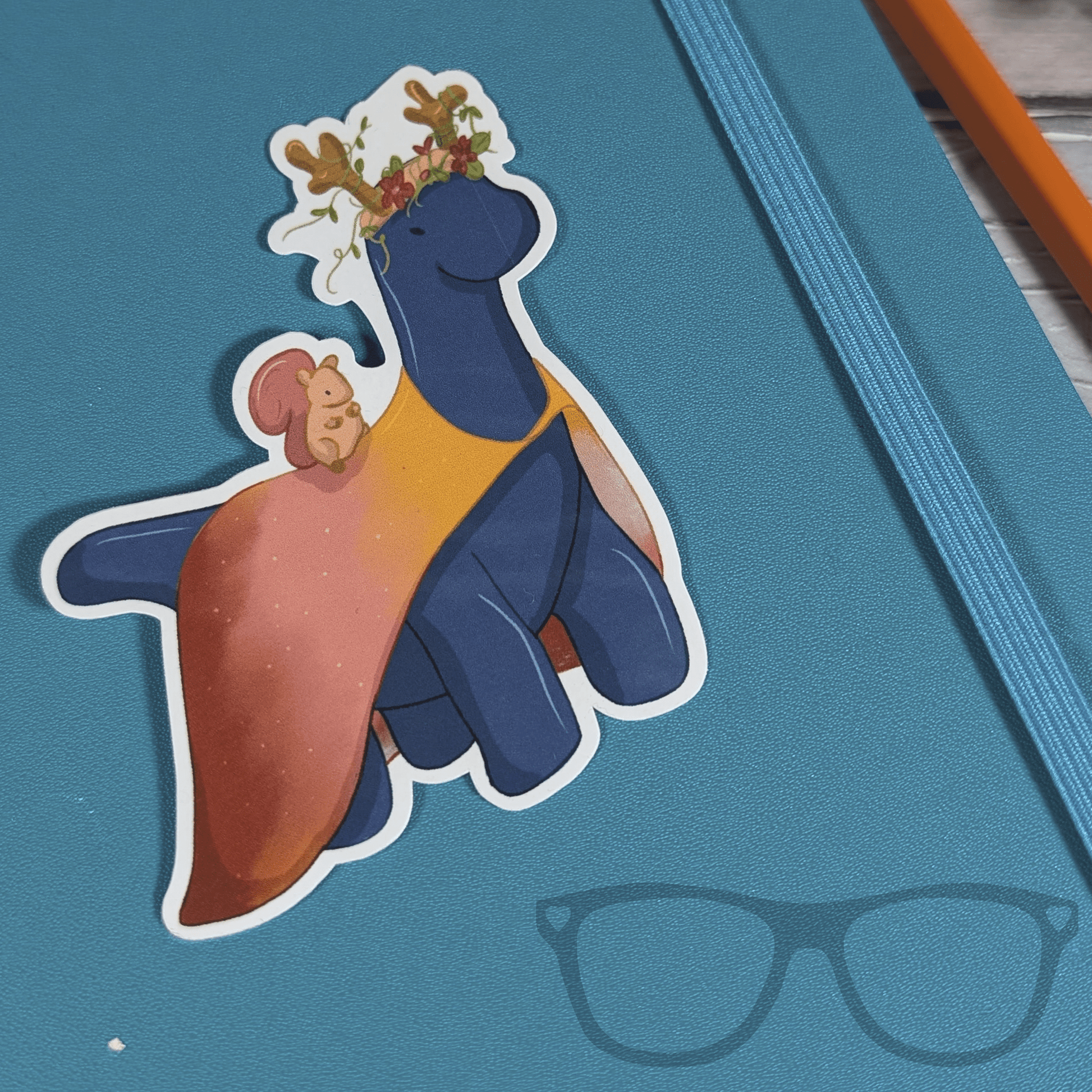 Brenda the Druid Brachiosaurus Dinosaur Vinyl Sticker - Mini Geek Boutique