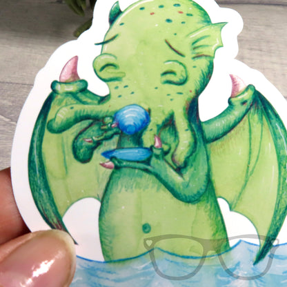 Cthulhu Vinyl Sticker - Perfect for Geeky Décor - Mini Geek Boutique