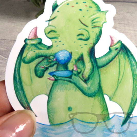 Cthulhu Vinyl Sticker - Perfect for Geeky Décor - Mini Geek Boutique