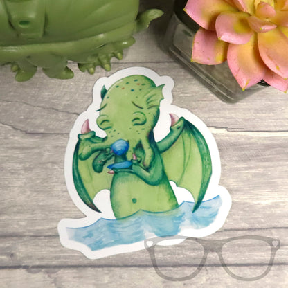 Cthulhu Vinyl Sticker - Perfect for Geeky Décor - Mini Geek Boutique