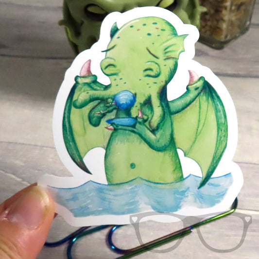 Cthulhu Vinyl Sticker - Perfect for Geeky Décor - Mini Geek Boutique