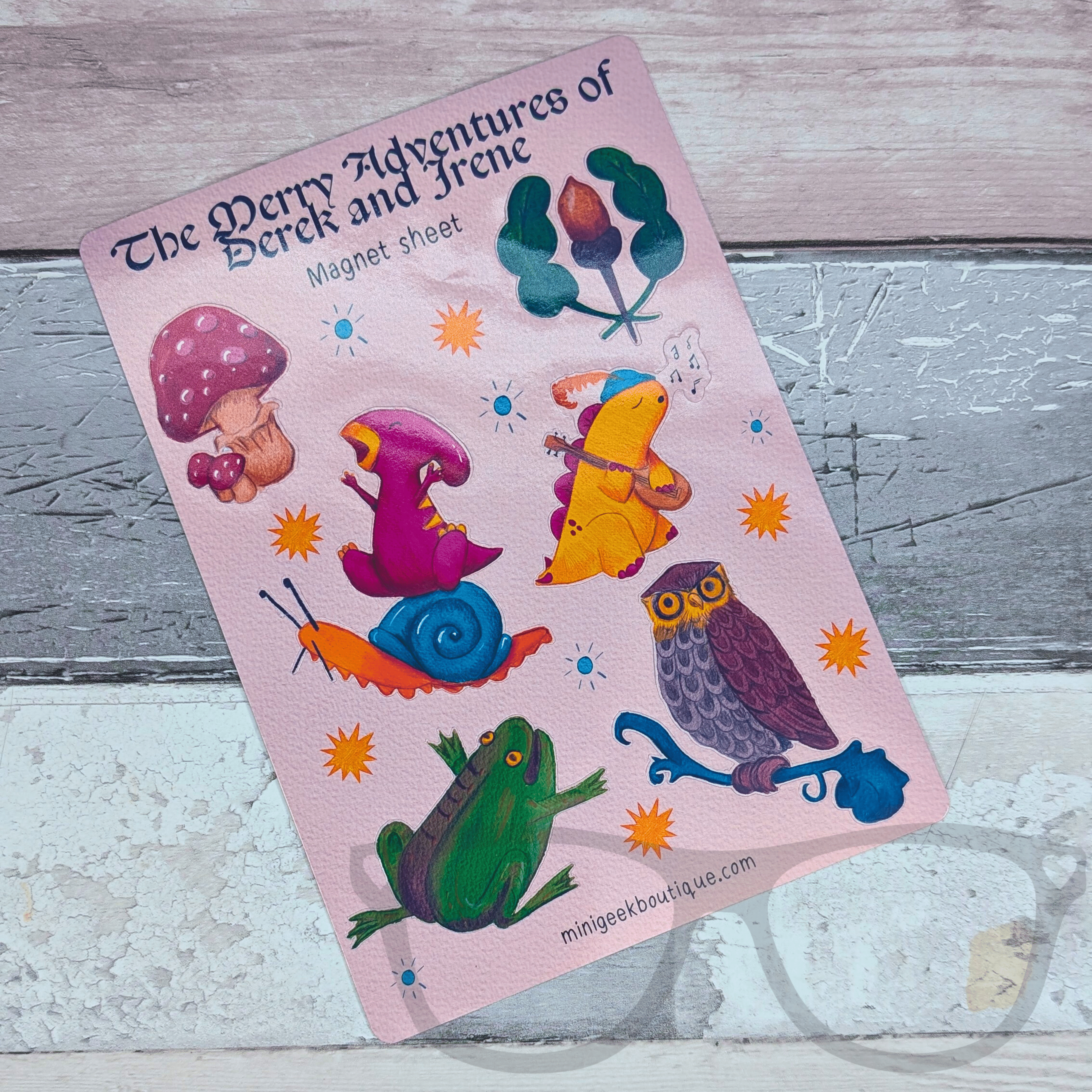 Derek and Irene Medieval Marginalia Magnetic Sheet – Mini Geek Boutique