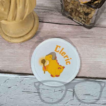 Derek the Stegosaurus Cleric Patch - Mini Geek Boutique