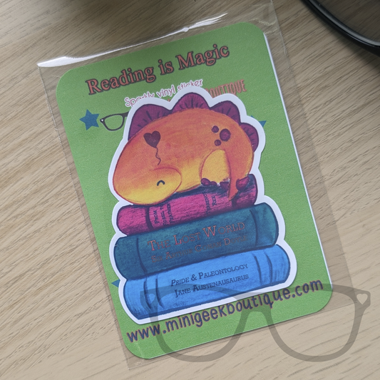 Pile of books sticker - Mini Geek Boutique