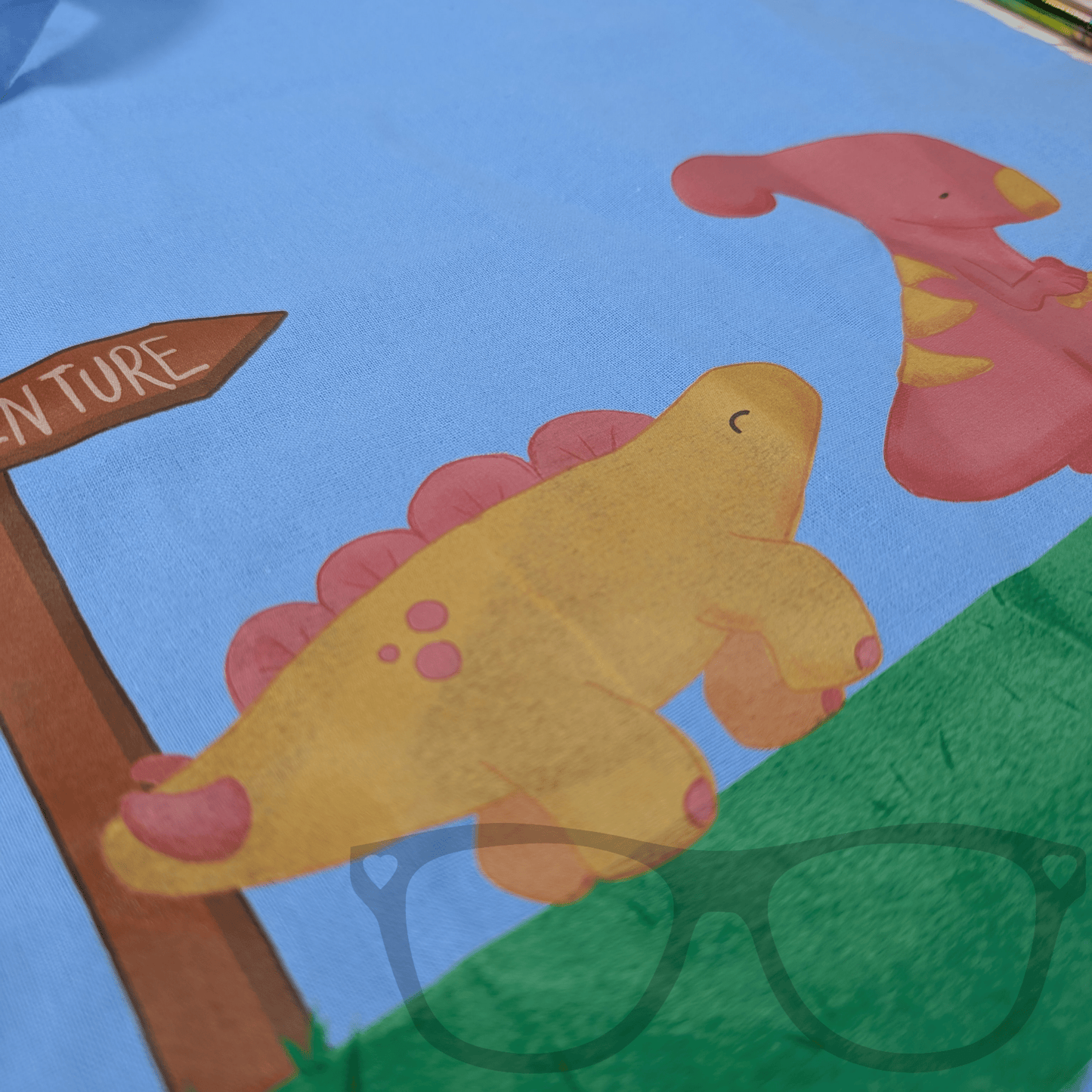 Dinosaur Adventure Cotton Tote Bag - Mini Geek Boutique
