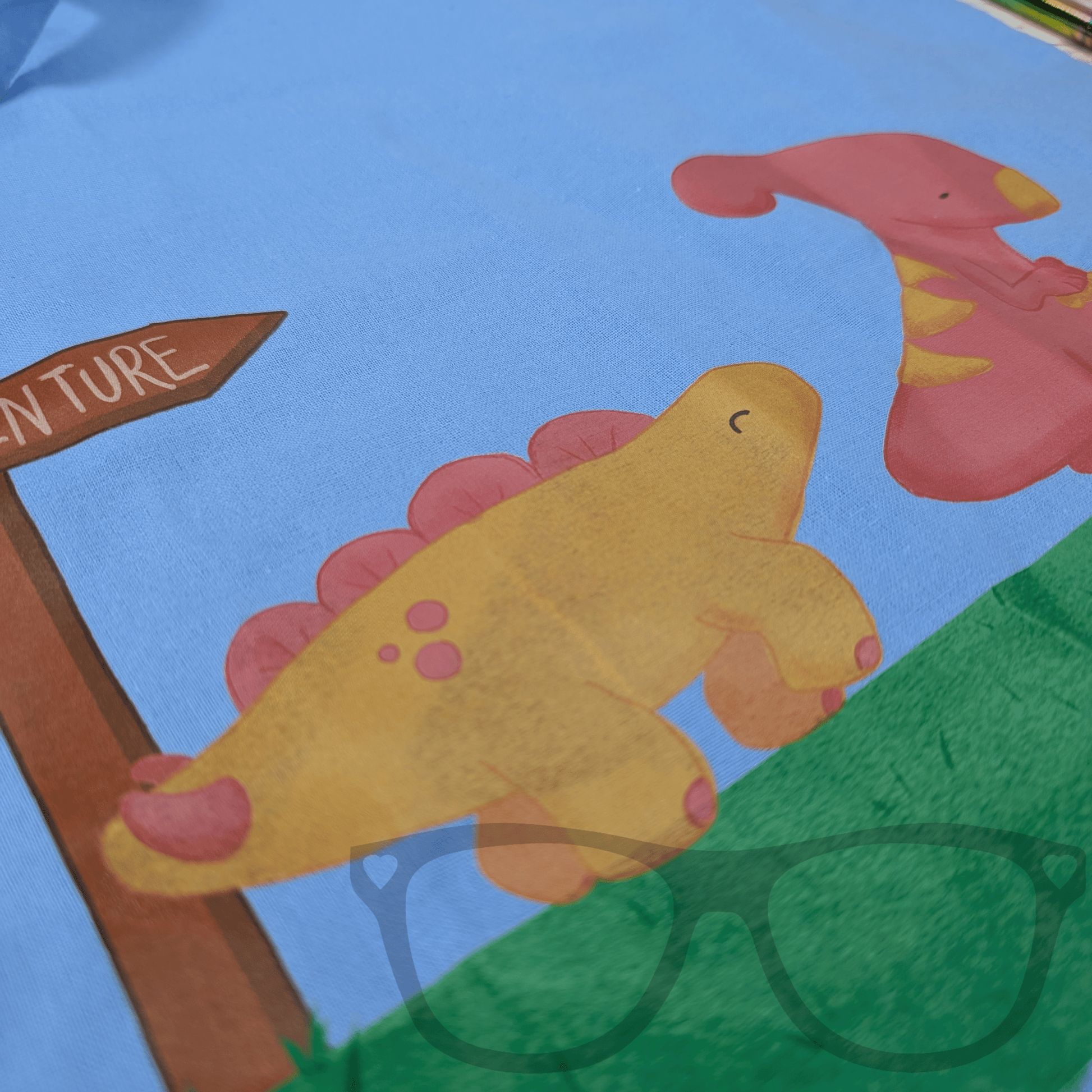 Dinosaur Adventure Cotton Tote Bag - Mini Geek Boutique