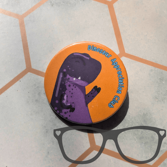 Dinosaur Appreciation Club 38mm badge - Mini Geek Boutique