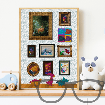 Dinosaur Art work A4 Print - Mini Geek Boutique