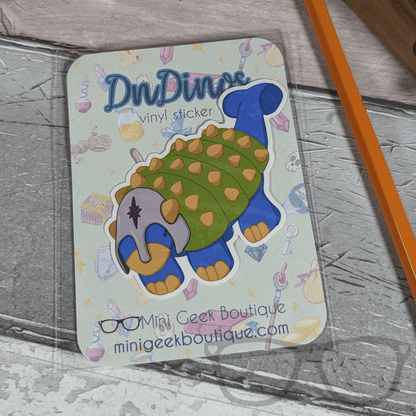 Dinosaur vinyl sticker Hank the Tank Paladin Ankylosaurus - Mini Geek Boutique