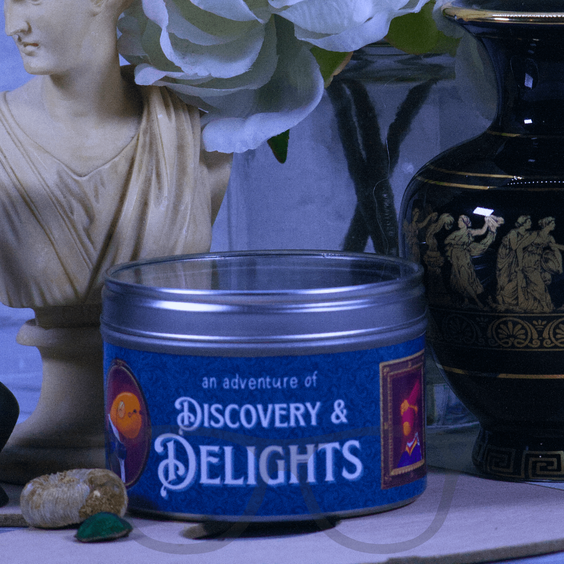 Discovery and Delights Candle by MGB and Chaos Curios - Mini Geek Boutique
